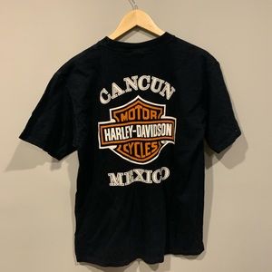 Harley-Davidson Shirts - Harley Davidson Cancun Mexico Biker T-Shirt Harley-Davidson Shirts - Harley Davidson Cancun Mexico Biker T-Shirt
